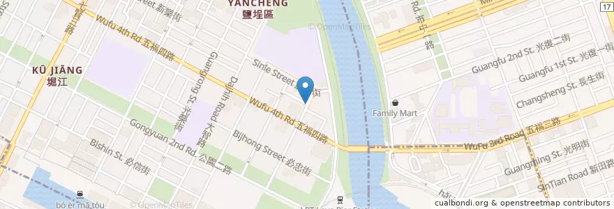 Mapa de ubicacion de 好双 2 ins: H Cafe en 台湾, 高雄市, 塩埕区.