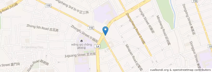 Mapa de ubicacion de 信安中醫診所 en تایوان, 桃園市, 桃園區.