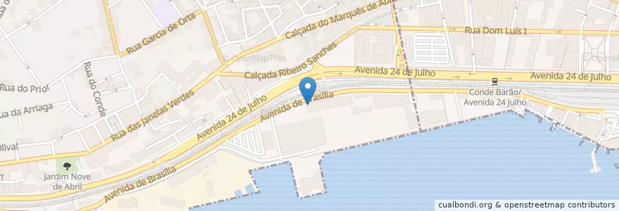 Mapa de ubicacion de Barrio Latino en Portugal, Área Metropolitana De Lisboa, Lisboa, Grande Lisboa, Lisboa, Estrela.