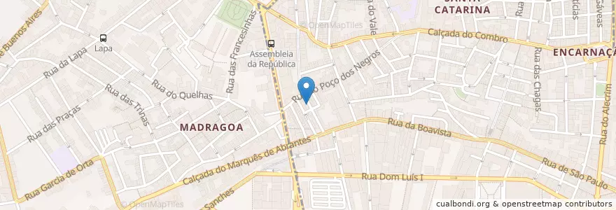 Mapa de ubicacion de Ofatica en Portugal, Área Metropolitana De Lisboa, Lisboa, Grande Lisboa, Lisboa, Misericórdia.