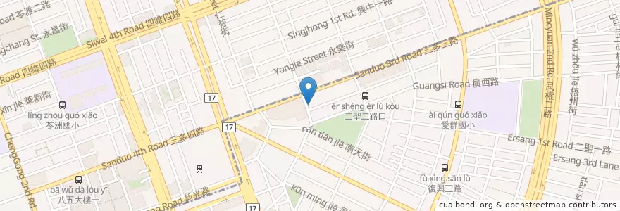 Mapa de ubicacion de 露易莎咖啡 en 臺灣, 高雄市, 苓雅區.