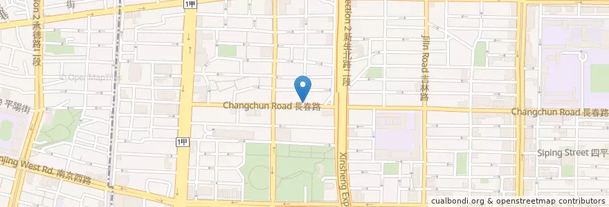 Mapa de ubicacion de 駅前石頭火鍋 en تایوان, 新北市, تایپه, 中山區.