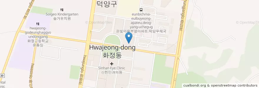 Mapa de ubicacion de 우정치과의원 en Coreia Do Sul, Gyeonggi, 고양시, 덕양구.