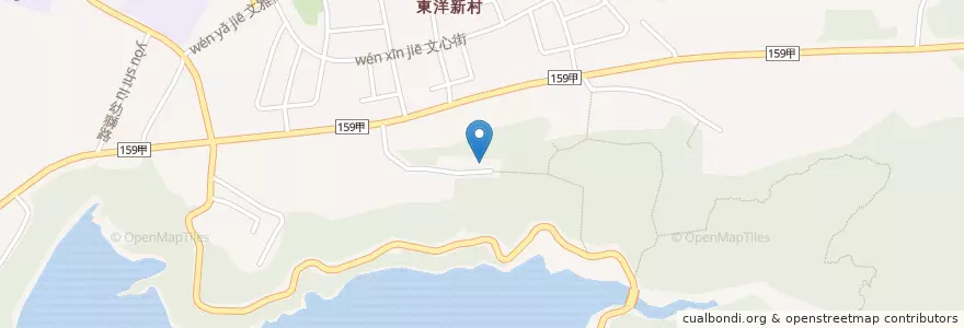 Mapa de ubicacion de 鎮德宮 en 臺灣, 臺灣省, 嘉義市, 嘉義縣, 東區.