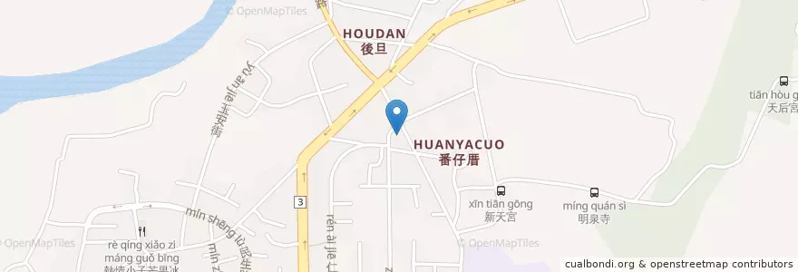 Mapa de ubicacion de 新天宮 en Taiwan, Tainan, 玉井區.