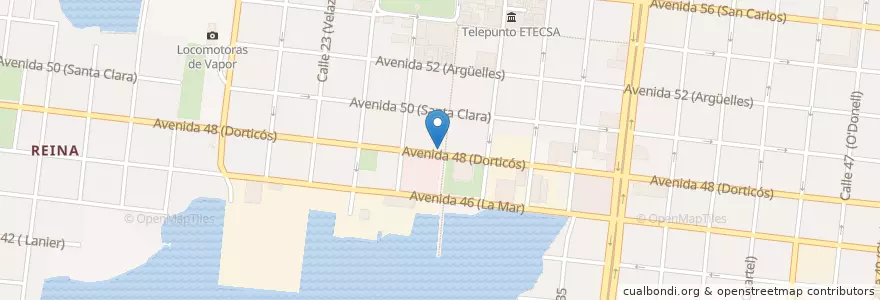 Mapa de ubicacion de La Lonja en Cuba, Cienfuegos, Cienfuegos, Ciudad De Cienfuegos.