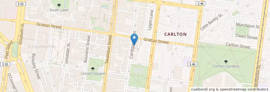 Mapa de ubicacion de Don Tojo (Don Don) Japanese Restaurant en Australia, Victoria, City Of Melbourne.