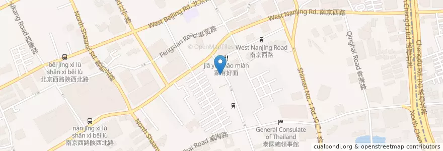 Mapa de ubicacion de Taco Bell en China, Shanghái, Jing'an.