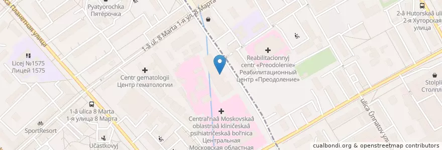 Mapa de ubicacion de La Ferme en Rusland, Centraal Federaal District, Moskou, Северный Административный Округ, Район Аэропорт.