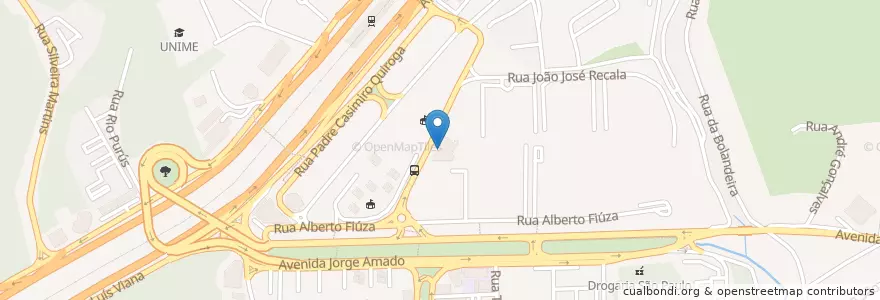 Mapa de ubicacion de Studio do Sorriso en 巴西, 东北部, 巴伊亚, Região Metropolitana De Salvador, Região Geográfica Intermediária De Salvador, Microrregião De Salvador, 萨尔瓦多.