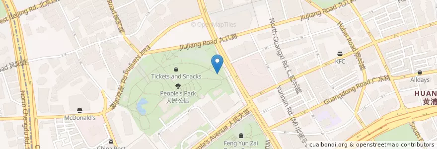 Mapa de ubicacion de Oriental Tart Master en 中国, 上海市, 黄浦区.