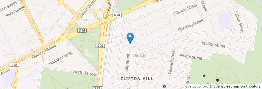 Mapa de ubicacion de Clifton Hill Clinic en オーストラリア, ビクトリア, City Of Yarra.