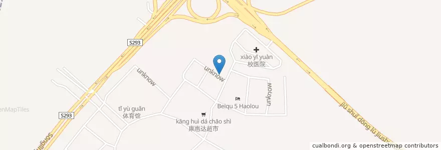 Mapa de ubicacion de 开水房 en الصين, شاندونغ, مدينة تشينغداو, 崂山区.