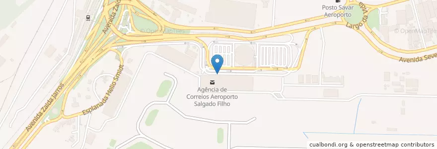 Mapa de ubicacion de PF Aeroporto Salgado Filho en Brazil, South Region, Rio Grande Do Sul, Metropolitan Region Of Porto Alegre, Região Geográfica Intermediária De Porto Alegre, Região Geográfica Imediata De Porto Alegre, Porto Alegre.