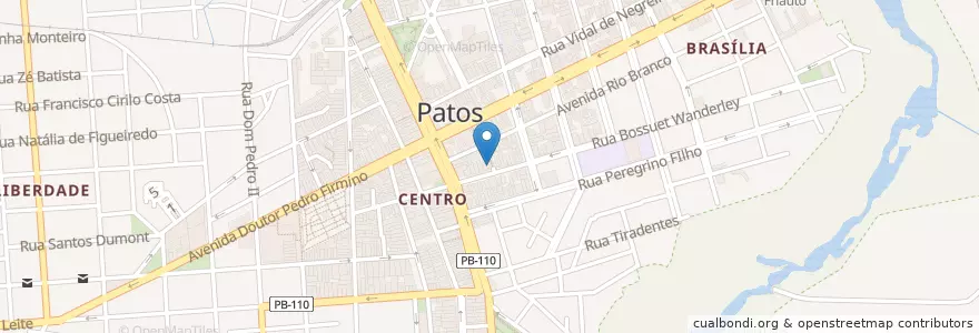 Mapa de ubicacion de Laboclin en 브라질, 북동지방, 파라이바, Região Metropolitana De Patos, Região Geográfica Intermediária De Patos, Região Geográfica Imediata De Patos, Patos.
