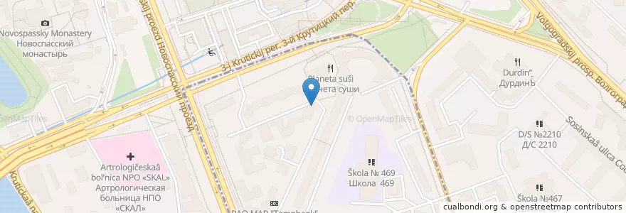 Mapa de ubicacion de Неофарм en 러시아, Центральный Федеральный Округ, Москва, Центральный Административный Округ, Таганский Район.