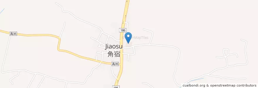 Mapa de ubicacion de 角宿天后宮 en تايوان, كاوهسيونغ, 燕巢區.