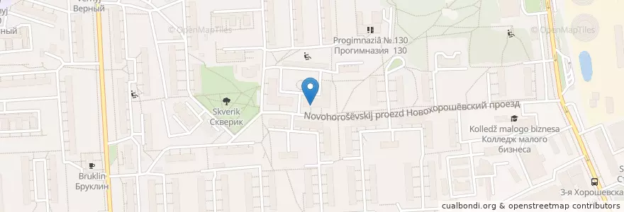 Mapa de ubicacion de Фармат+ en روسيا, Центральный Федеральный Округ, Москва, Северо-Западный Административный Округ, Район Хорошёво-Мнёвники.