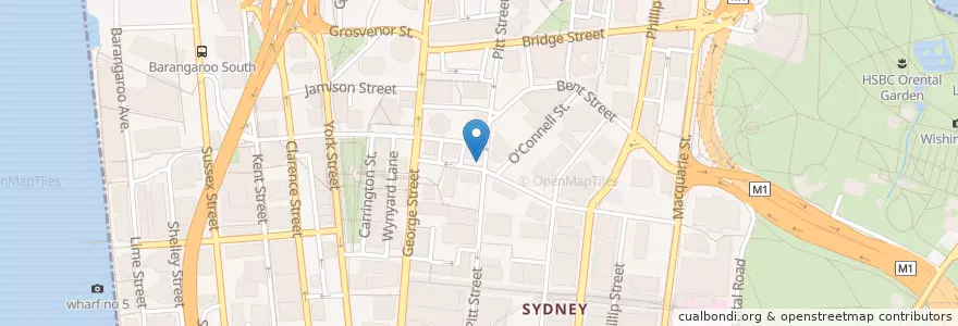 Mapa de ubicacion de Westpac en Australië, Nieuw-Zuid-Wales, Council Of The City Of Sydney, Sydney.