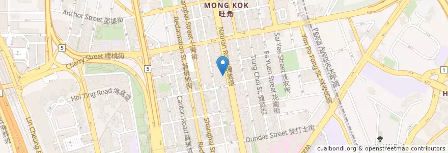 Mapa de ubicacion de 黃博熙外科醫生 Dr Wong Pok Hei en China, Cantão, Hong Kong, Kowloon, Novos Territórios, 油尖旺區 Yau Tsim Mong District.