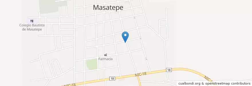 Mapa de ubicacion de AIRPAK (ESTERN UNIÓN) en نيكاراجوا, Masaya, Masatepe (Municipio).