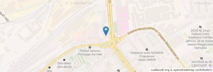 Mapa de ubicacion de Twenty en ロシア, 中央連邦管区, Воронежская Область, Городской Округ Воронеж.