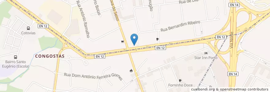 Mapa de ubicacion de Farrapo Velho - Restaurante Bacalhau en Portekiz, Norte, Área Metropolitana Do Porto, Porto, Matosinhos, Ramalde.