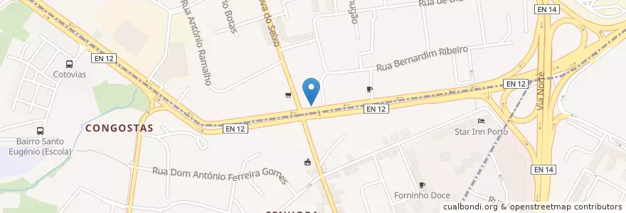 Mapa de ubicacion de Restaurante Asiático Amizade en Portugal, Norte, Área Metropolitana Do Porto, Porto, Matosinhos, Ramalde.