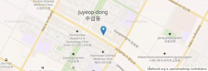 Mapa de ubicacion de 박세호여성외과 en Республика Корея, Кёнгидо, Коян, 일산서구.
