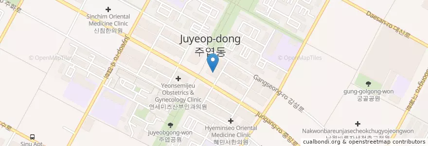 Mapa de ubicacion de 라앤미의원 en Corea Del Sur, Gyeonggi, 고양시, 일산서구.