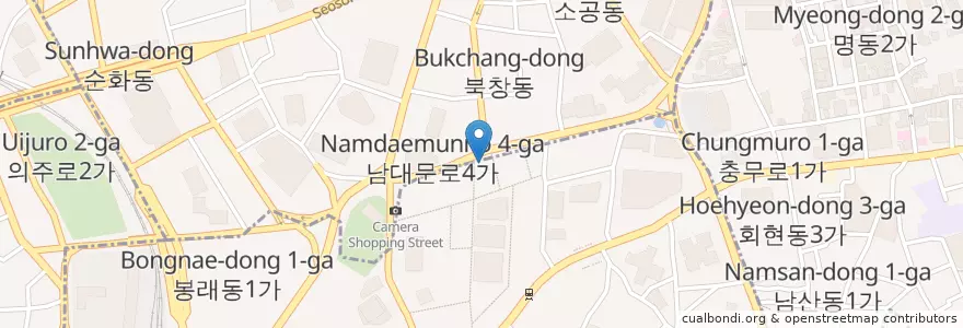 Mapa de ubicacion de 김기홍치과 (Gimgihong Dental Clinic) en 대한민국, 서울, 중구.