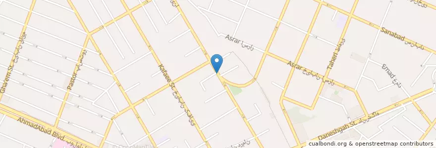 Mapa de ubicacion de پردیس کتاب en Iran, Razavi-Chorasan, شهرستان مشهد, مشهد, بخش مرکزی شهرستان مشهد.