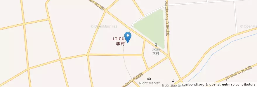 Mapa de ubicacion de KFC en 中国, 山东省, 青岛市, 李沧区.