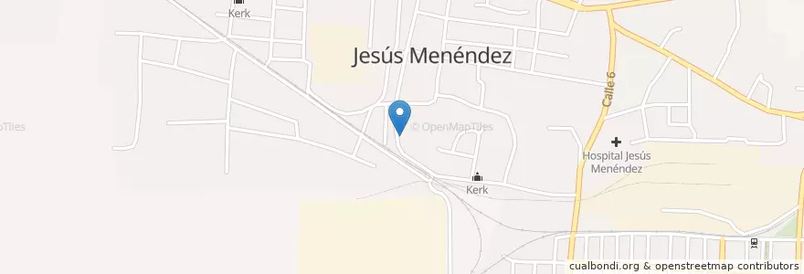 Mapa de ubicacion de Iglesia Liga Evangélica de Cuba en Cuba, Las Tunas, Jesús Menéndez.