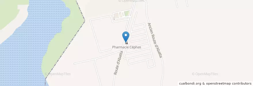 Mapa de ubicacion de Pharmacie Céphas en ساحل العاج, أبيدجان, Bingerville.