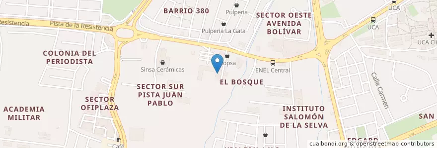 Mapa de ubicacion de Restaurante Chino Liwa en Никарагуа, Departamento De Managua, Managua (Municipio).