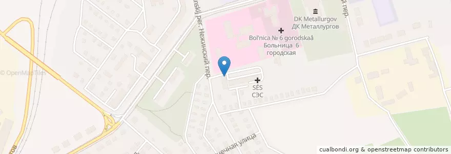 Mapa de ubicacion de Микробиологическая лаборатория en Russia, Circondario Federale Del Volga, Oblast' Di Orenburg, Городской Округ Орск.