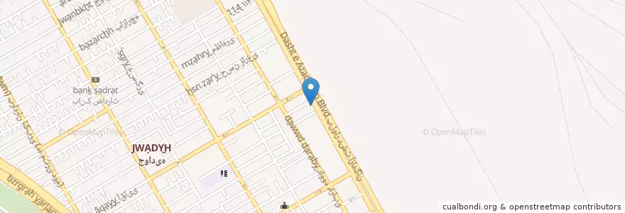 Mapa de ubicacion de جگرسرا en Irão, Teerã, شهرستان تهران, Teerã, بخش مرکزی شهرستان تهران.