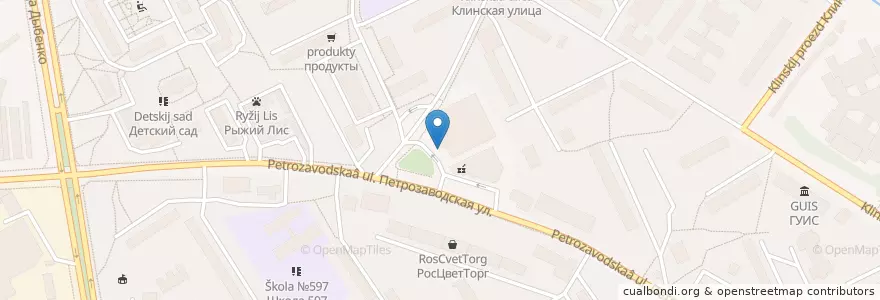 Mapa de ubicacion de Burger Club en Russia, Distretto Federale Centrale, Москва, Северный Административный Округ, Район Ховрино.