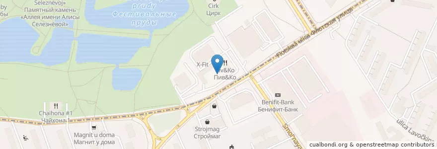Mapa de ubicacion de Семейный доктор en Russie, District Fédéral Central, Moscou, Северный Административный Округ, Головинский Район.