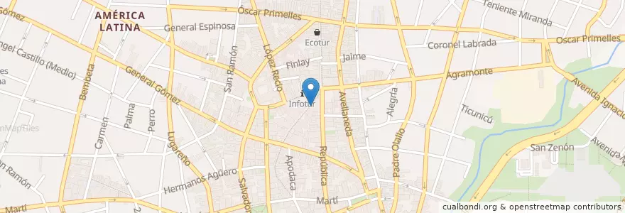 Mapa de ubicacion de CiberCafé TRD en 쿠바, Camagüey, Camagüey, Ciudad De Camagüey.