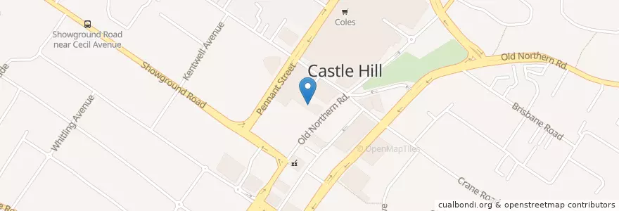 Mapa de ubicacion de Criniti's Ristorante en オーストラリア, ニューサウスウェールズ, The Hills Shire Council, Sydney.