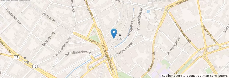 Mapa de ubicacion de Soho Bar en Schweiz/Suisse/Svizzera/Svizra, Basel-Stadt, Basel.