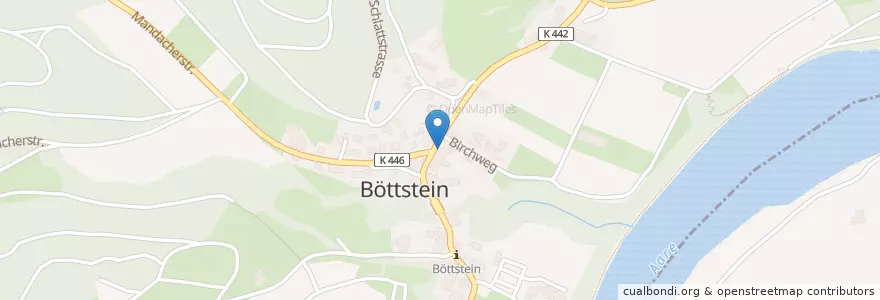 Mapa de ubicacion de Restaurant Burestübli en Suisse, Argovie, Bezirk Zurzach, Böttstein.