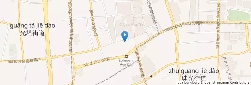 Mapa de ubicacion de 苏记牛杂 en 中国, 广东省, 广州市, 越秀区, 北京街道.