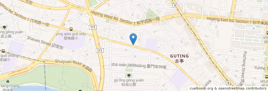 Mapa de ubicacion de 佳典魯肉飯 en Tayvan, 新北市, Taipei, 中正區.