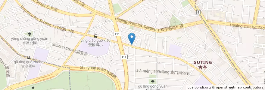 Mapa de ubicacion de 王記排骨酥湯 en تايوان, تايبيه الجديدة, تايبيه, 中正區.