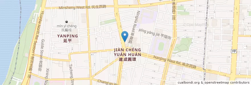Mapa de ubicacion de 龍緣號 en 臺灣, 新北市, 臺北市, 大同區.