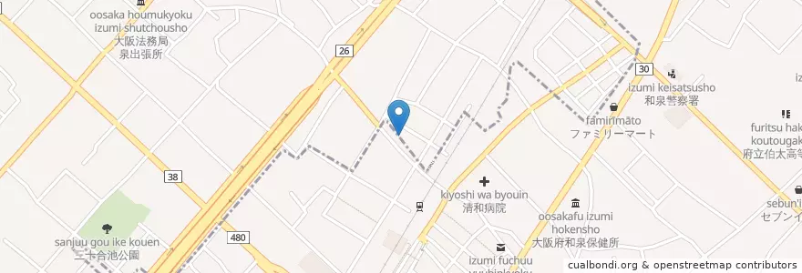 Mapa de ubicacion de マザーピア en 일본, 오사카부, 和泉市.