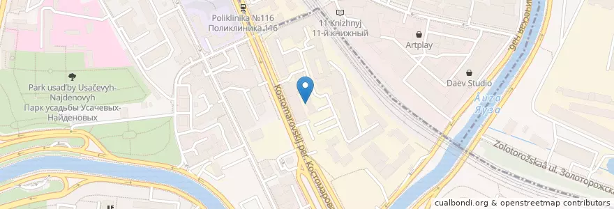 Mapa de ubicacion de Траза en Russland, Föderationskreis Zentralrussland, Moskau, Zentraler Verwaltungsbezirk, Таганский Район.